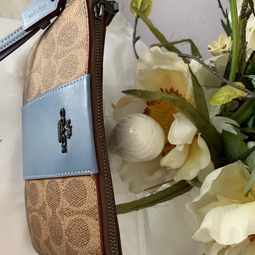 Coach monogram Print Wristlet /Clutch